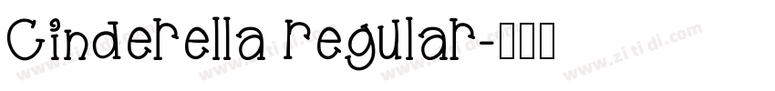 Cinderella Regular字体转换